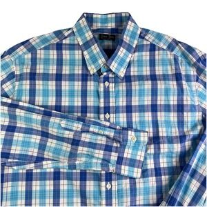Gitman Bros Button Down Shirt Men's 2XL Long Sleeve Plaid USA